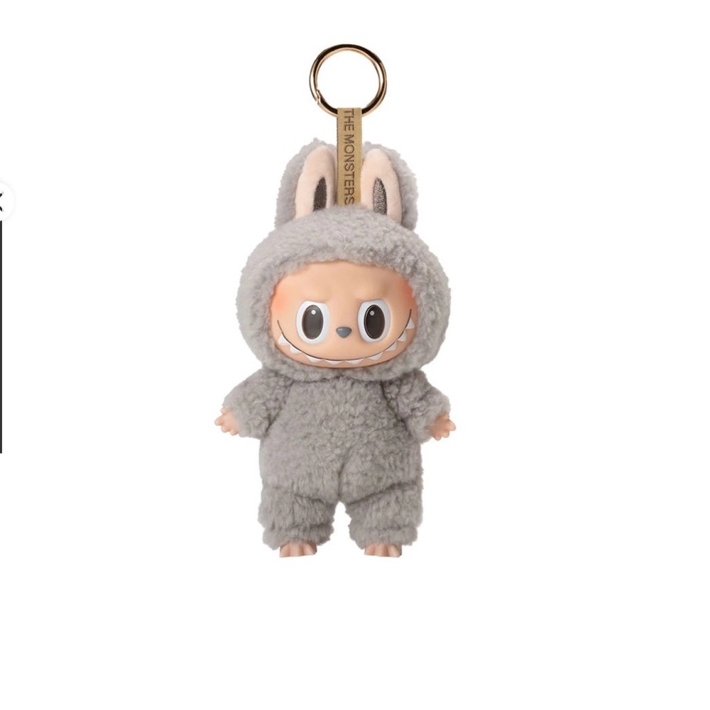 The Monsters Plush Keychain - Gray